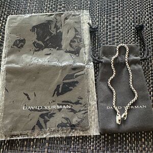 David Yurman box chain bracelet, size M